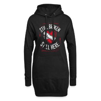 Revival emo et mode alternative pour Scene Kids - Sweat-shirt à capuche long Femme - noir - Devant
