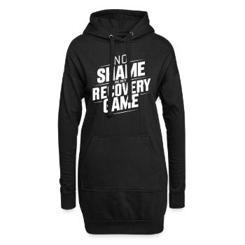 Genesung Nach Alkoholabhängigkeit Nüchternheit Aa - Hoodie-Kleid - Schwarz - Vorne