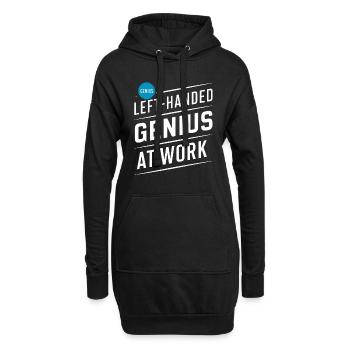 Linkshänder Lefty Left-hander Leftie Buddy - Hoodie-Kleid - Schwarz - Vorne