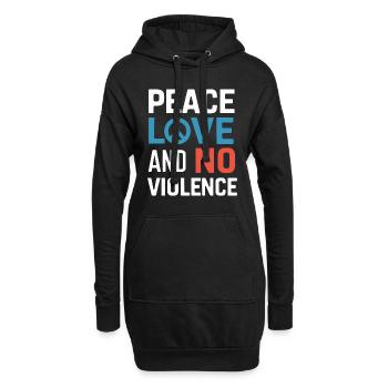 Sensibilisierung Für Häusliche Gewalt - Hoodie-Kleid - Schwarz - Vorne