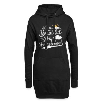 École-maison Maman Papa Vie de famille Parcours communautaire - Sweat-shirt à capuche long Femme - noir - Devant