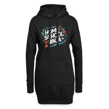 Homeschool Mom Dad Family Life Community Journey - Hoodie-Kleid - Schwarz - Vorne
