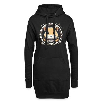 Design américain Pika Lover pour Pika - Sweat-shirt à capuche long Femme - noir - Devant