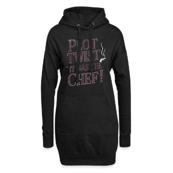 Meurtre Mystère Tenue De Dîner, Fête, Scène De Crime - Sweat-shirt à capuche long Femme - noir - Devant