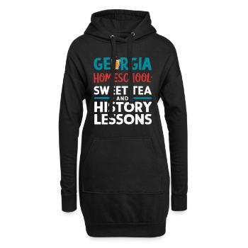 Georgia Homeschool Mom Leben im Pfirsichstaat - Hoodie-Kleid - Schwarz - Vorne