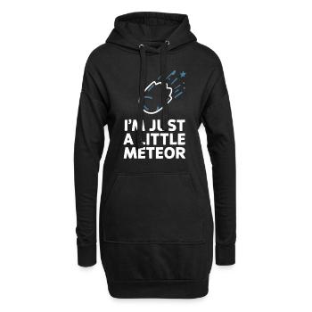Stargazing And Meteor Shower Enthusiast - Hoodie-Kleid - Schwarz - Vorne