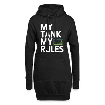 Aquascaping Enthusiast Underwater Gardening - Hoodie-Kleid - Schwarz - Vorne