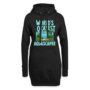Aquascaping Enthusiast Underwater Gardening - Hoodie-Kleid - Schwarz - Vorne