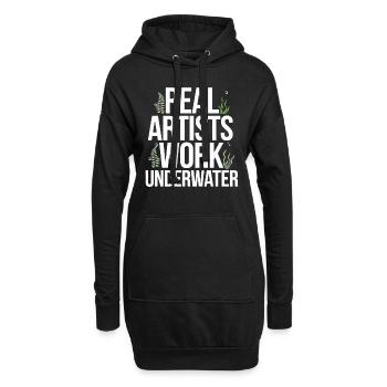 Aquascaping Enthusiast Underwater Gardening - Hoodie-Kleid - Schwarz - Vorne