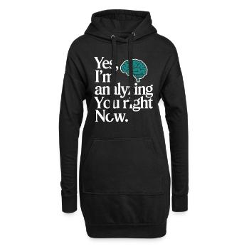 Défenseur de la santé mentale Thérapie Soutien émotionnel - Sweat-shirt à capuche long Femme - noir - Devant