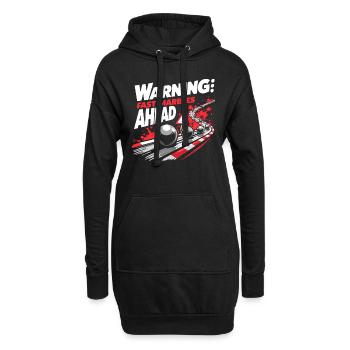 Des aventures palpitantes de courses de billes pour les passionnés - Sweat-shirt à capuche long Femme - noir - Devant