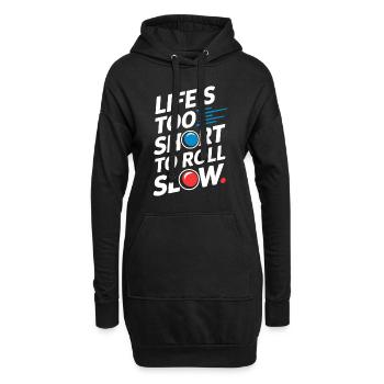 Des aventures palpitantes de courses de billes pour les passionnés - Sweat-shirt à capuche long Femme - noir - Devant
