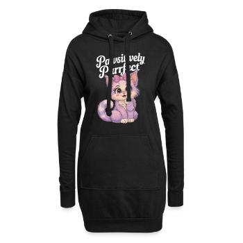 Furry Fandom Enthusiast Cosplay Fun and Fursuiting - Hoodie-Kleid - Schwarz - Vorne