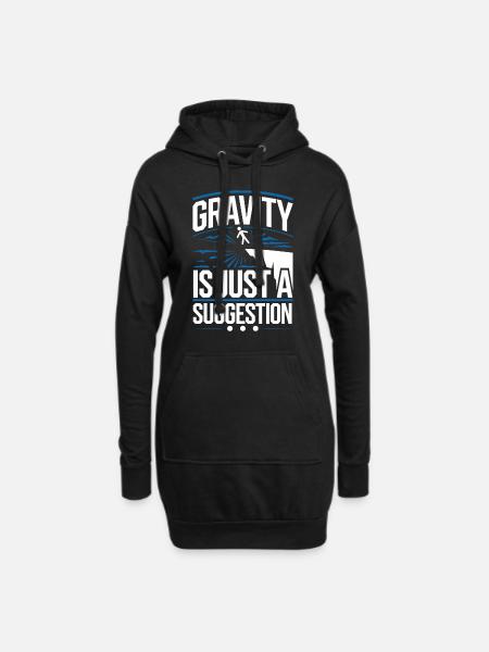 Cliff Diving Adventure Sports Thrill Seeker - Hoodie-Kleid - Schwarz