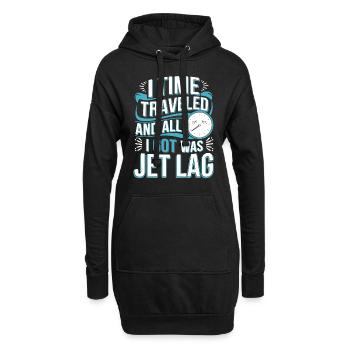 Passionné de science-fiction et de voyage dans le temps - Sweat-shirt à capuche long Femme - noir - Devant