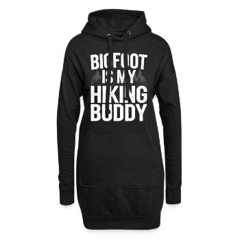 Bigfoot croyant Sasquatch Cryptide Créature de la forêt - Sweat-shirt à capuche long Femme - noir - Devant