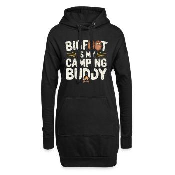 Bigfoot croyant Sasquatch Cryptide Créature de la forêt - Sweat-shirt à capuche long Femme - noir - Devant