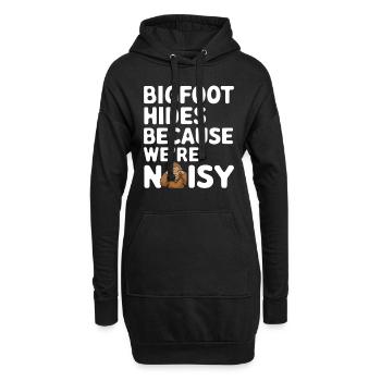 Bigfoot croyant Sasquatch Cryptide Créature de la forêt - Sweat-shirt à capuche long Femme - noir - Devant