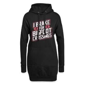Bigfoot croyant Sasquatch Cryptide Créature de la forêt - Sweat-shirt à capuche long Femme - noir - Devant
