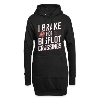 Bigfoot croyant Sasquatch Cryptide Créature de la forêt - Sweat-shirt à capuche long Femme - noir - Devant
