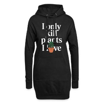 Plant Parent Black Thumb Funny Plant Care Struggle - Hoodie-Kleid - Schwarz - Vorne