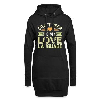 Craft-beer-enthusiast, Lokaler Brauerei-fan - Hoodie-Kleid - Schwarz - Vorne