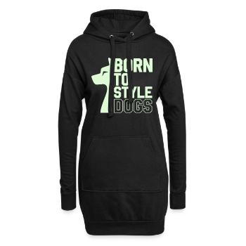 Passionné de soins pour chiens Soins et soins pour chiens - Sweat-shirt à capuche long Femme - noir - Devant