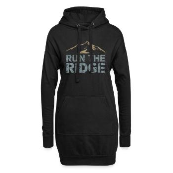 Des trails de course pour les amateurs de trail running - Sweat-shirt à capuche long Femme - noir - Devant
