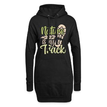 Des trails de course pour les amateurs de trail running - Sweat-shirt à capuche long Femme - noir - Devant