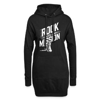 Chess Revival Movement Chess Lover Strategic - Hoodie-Kleid - Schwarz - Vorne