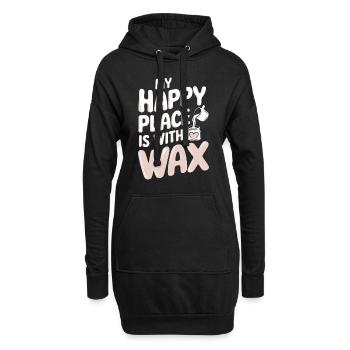Des bougies faites à la main et créatives à fabriquer soi-même - Sweat-shirt à capuche long Femme - noir - Devant