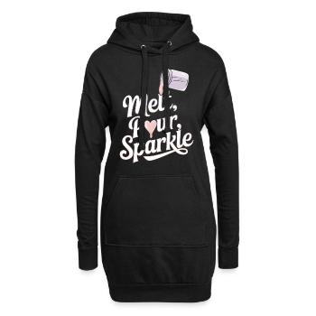 Des bougies faites à la main et créatives à fabriquer soi-même - Sweat-shirt à capuche long Femme - noir - Devant