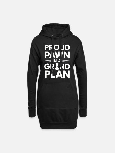 Schach-humor-liebhaber Lustige Schachmatt- Und - Hoodie-Kleid - Schwarz
