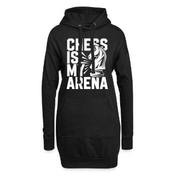 Mouvement de renaissance des échecs Chess Lover Strategic - Sweat-shirt à capuche long Femme - noir - Devant