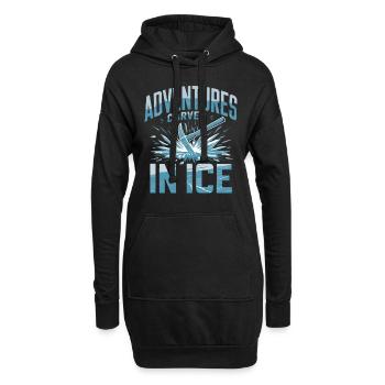 Explorateurs de l’Arctique Polar Adventures La Reine des neiges - Sweat-shirt à capuche long Femme - noir - Devant