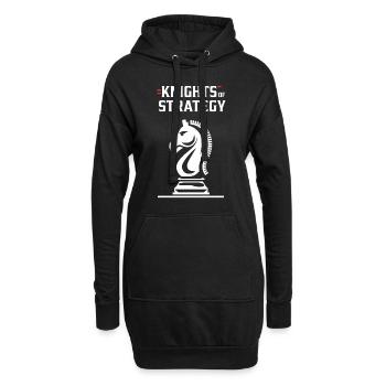 Mouvement de renaissance des échecs Chess Lover Strategic - Sweat-shirt à capuche long Femme - noir - Devant