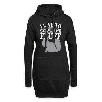 Katzenliebhaber, Dunkler Humor, Frecher, - Hoodie-Kleid - Schwarz - Vorne