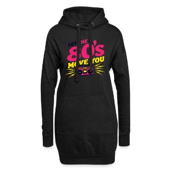 Amateurs de fitness des années 80 Entraînement rétro et - Sweat-shirt à capuche long Femme - noir - Devant
