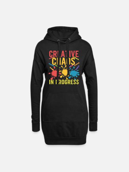 Basteln Mit Kindern Diy-projekte Und Lustige - Hoodie-Kleid - Schwarz