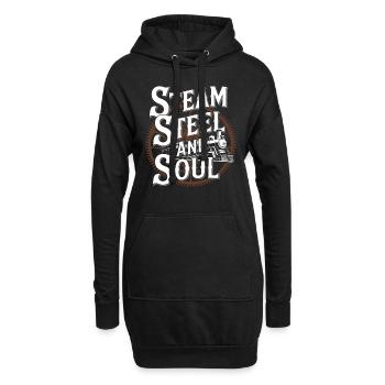 Railfan Passionné de train Amoureux des locomotives - Sweat-shirt à capuche long Femme - noir - Devant