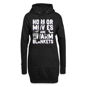 Confortable, Horreur, Esthétique, Effrayant, Confortable - Sweat-shirt à capuche long Femme - noir - Devant