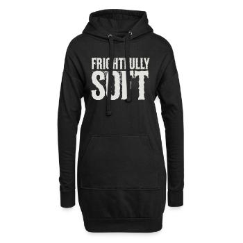 Confortable, Horreur, Esthétique, Effrayant, Confortable - Sweat-shirt à capuche long Femme - noir - Devant