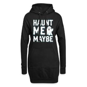 Paranormal Komödie Lustig Geist Humor Unbeschwert - Hoodie-Kleid - Schwarz - Vorne