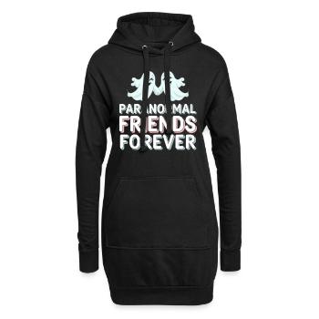 Paranormal Komödie Lustig Geist Humor Unbeschwert - Hoodie-Kleid - Schwarz - Vorne