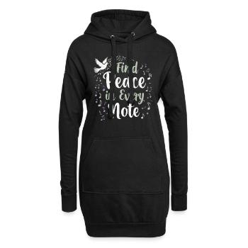 Musicothérapie, Guérison émotionnelle, Relaxation - Sweat-shirt à capuche long Femme - noir - Devant