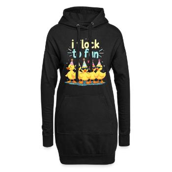Nutztier-enten-enthusiasten Hinterhof-enten - Hoodie-Kleid - Schwarz - Vorne