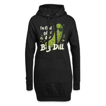 Amateurs de cornichons Humour Blagues dill-ightful Nourriture drôle - Sweat-shirt à capuche long Femme - noir - Devant