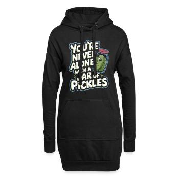 Amateurs de cornichons Humour Blagues dill-ightful Nourriture drôle - Sweat-shirt à capuche long Femme - noir - Devant