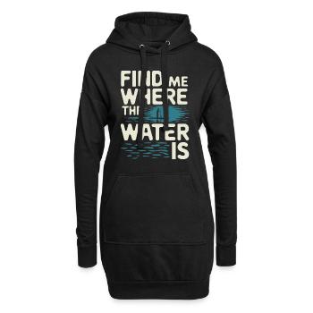Paddleboard, SUP, aventures, sports nautiques dans le - Sweat-shirt à capuche long Femme - noir - Devant