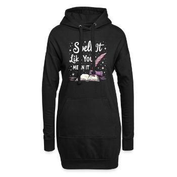 Je suis presque sûr que j’aurai un - Sweat-shirt à capuche long Femme - noir - Devant